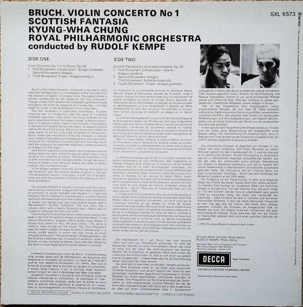Max Bruch - Violin Concerto / Scottish Fantasia(LP, RE)