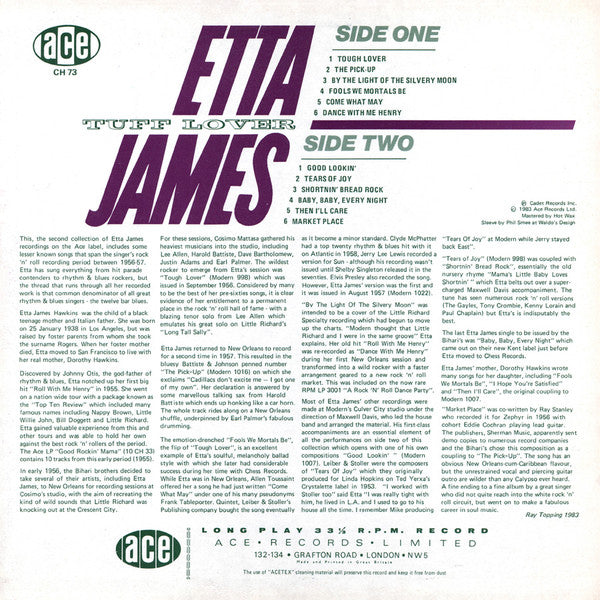 Etta James - Tuff Lover (LP, Comp, Mono)