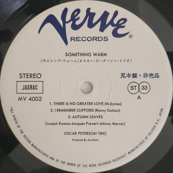 Oscar Peterson - Something Warm (LP, Album, Promo, RE)
