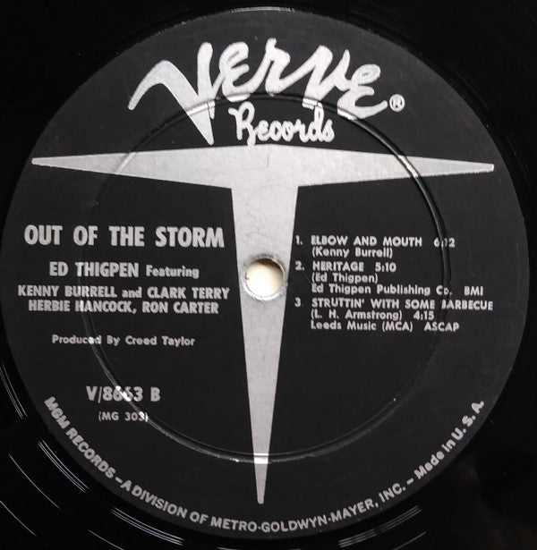 Ed Thigpen - Out Of The Storm (LP, Album, Mono, Dee)