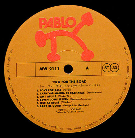 Herb Ellis / Joe Pass - Two For The Road (LP, Album, RE)
