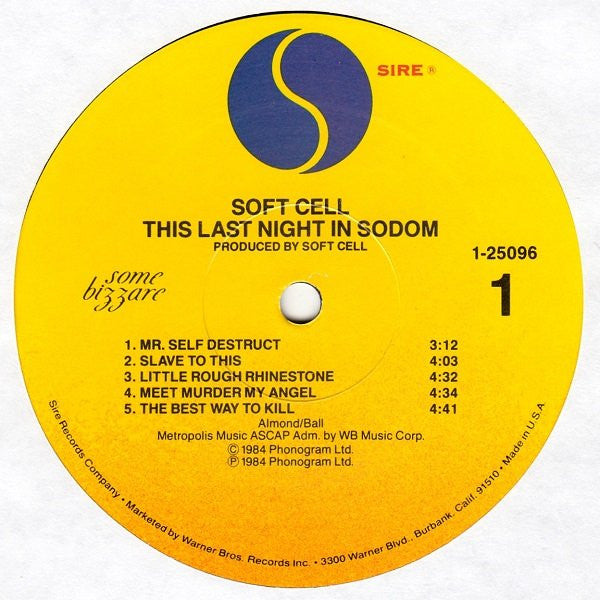 Soft Cell - This Last Night In Sodom (LP, Album)