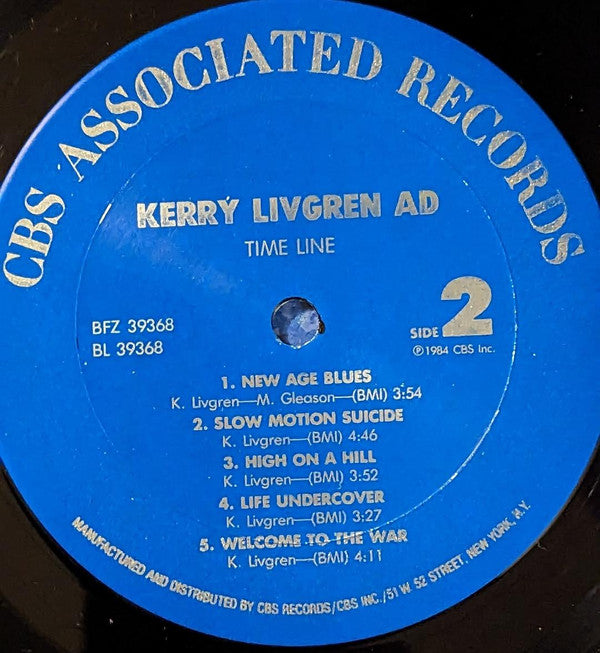 Kerry Livgren AD* - Time Line (LP, Album, Car)