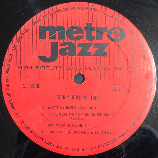 Sonny Rollins - Sonny Rollins And The Big Brass (LP, Album, Mono)