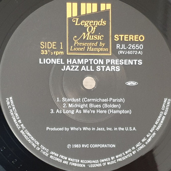 Lionel Hampton - Jazz All Stars (LP, Album)