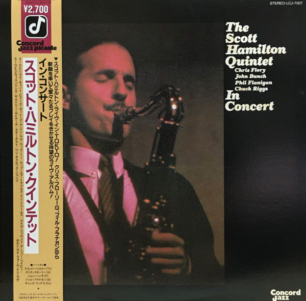 The Scott Hamilton Quintet - In Concert (LP, Album)