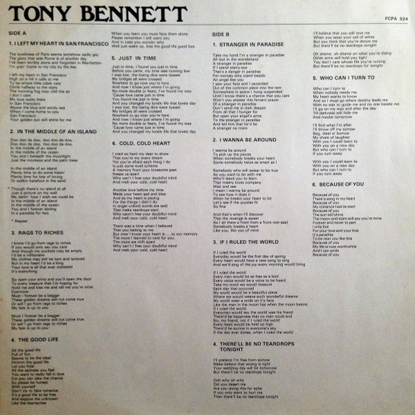 Tony Bennett - Tony Bennett (LP, Comp)