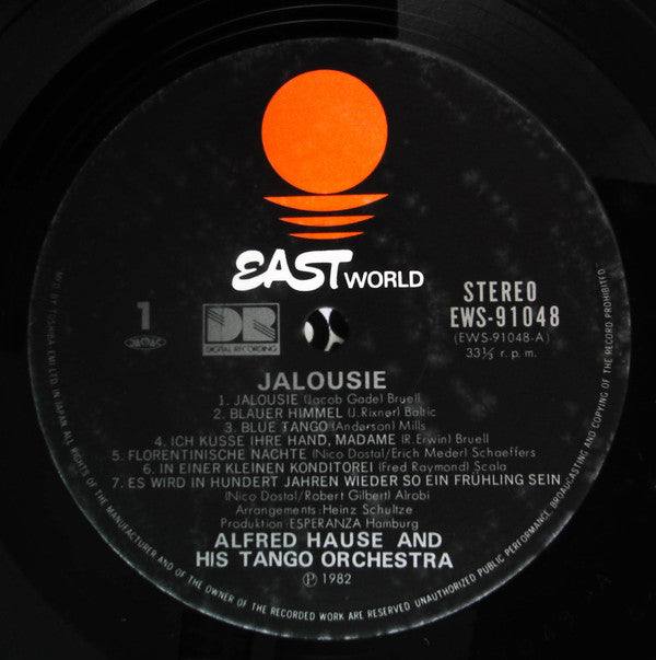 Alfred Hause And His Tango Orchestra - Jalousie (LP, Album)