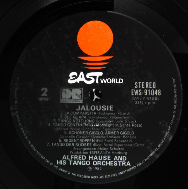 Alfred Hause And His Tango Orchestra - Jalousie (LP, Album)