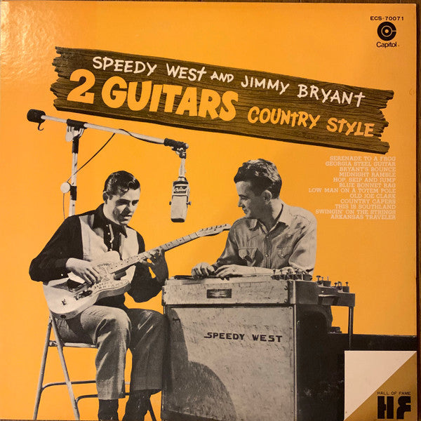 Speedy West And Jimmy Bryant - 2 Guitars Country Style  (LP, Promo)
