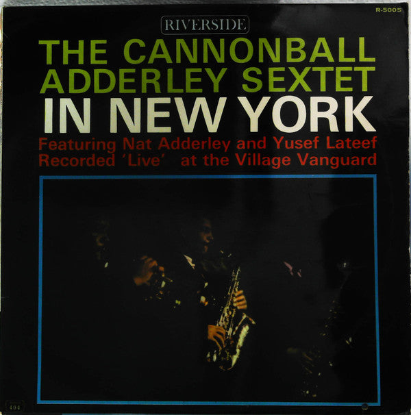 The Cannonball Adderley Sextet* - In New York (LP, Mono)