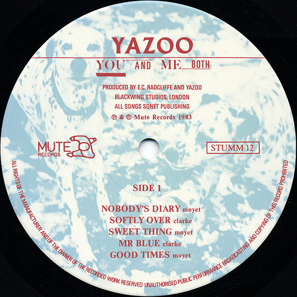 Yazoo - You And Me Both (LP, Album)