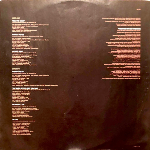 Lee Ritenour - Feel The Night (LP, Album)