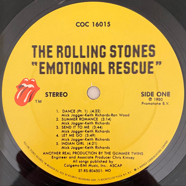 The Rolling Stones - Emotional Rescue (LP, Album, Mon)