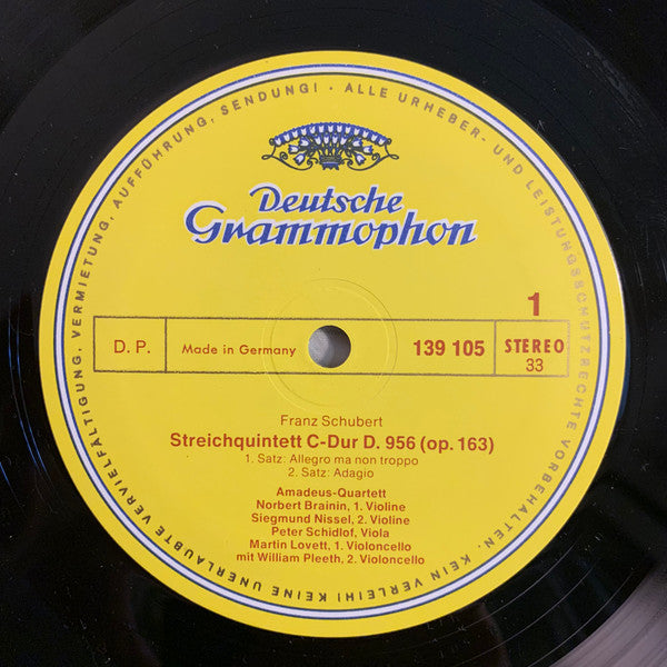 Franz Schubert - Streichquintett C-dur(LP)