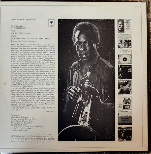 Miles Davis - In A Silent Way (LP, Album, Pit)