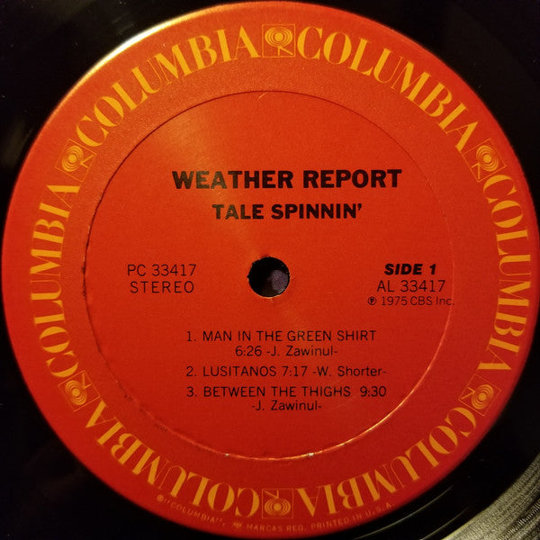 Weather Report - Tale Spinnin' (LP, Album, Ter)