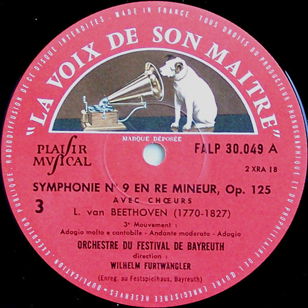 Ludwig Van Beethoven - 9e Symphonie - II - 3e Et 4e Mouvements(LP, ...