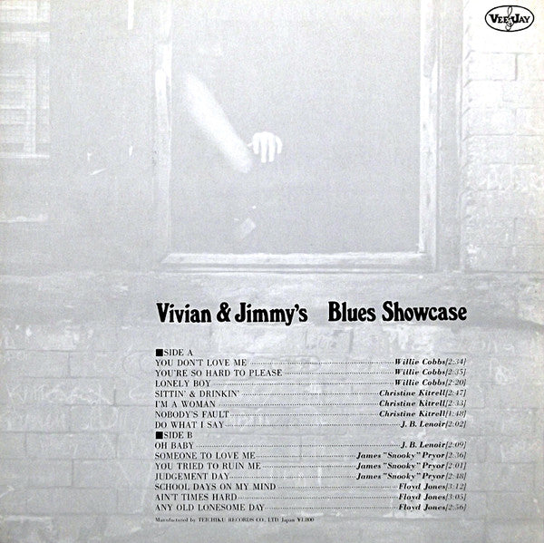 Various - Vivian & Jimmy's Blues Showcase (LP, Comp, Mono, Promo)