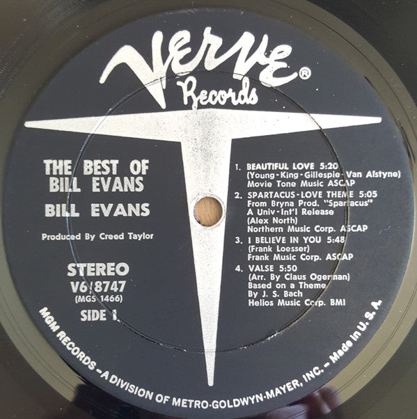 Bill Evans - The Best Of Bill Evans (LP, Comp)
