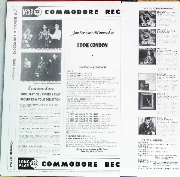 Various - Jam Sessions At Commodore (LP, Comp, Mono)