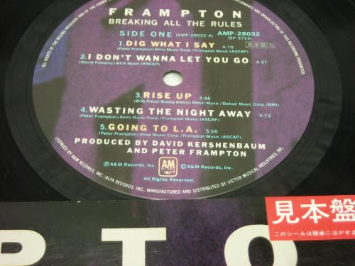 Frampton* - Breaking All The Rules (LP, Album, Promo)