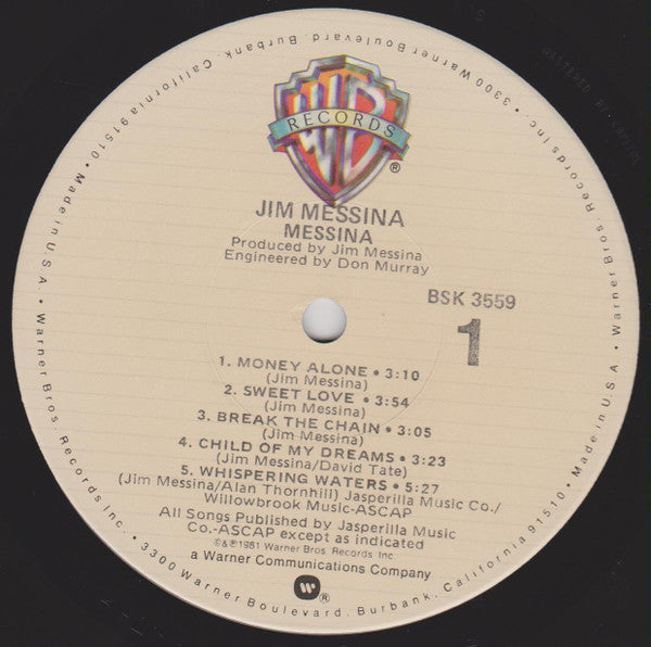 Jim Messina - Messina (LP, Album)