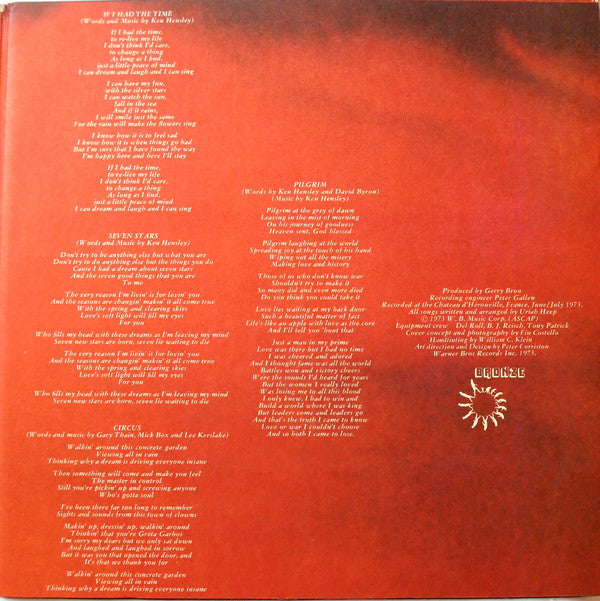 Uriah Heep - Sweet Freedom (LP, Album, Gat)