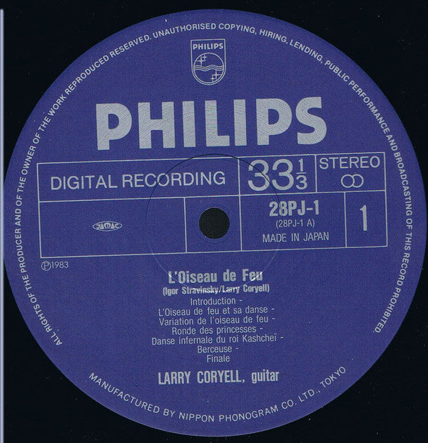 Larry Coryell - L'Oiseau De Feu, Petrouchka (LP, Album)