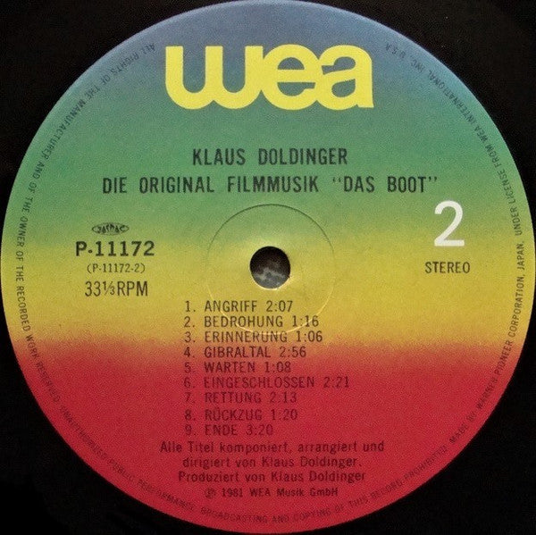 Klaus Doldinger - Das Boot (Die Original Filmmusik) (LP, Album)