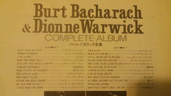 Burt Bacharach & Dionne Warwick - Complete Album (2xLP, Comp, Gat)