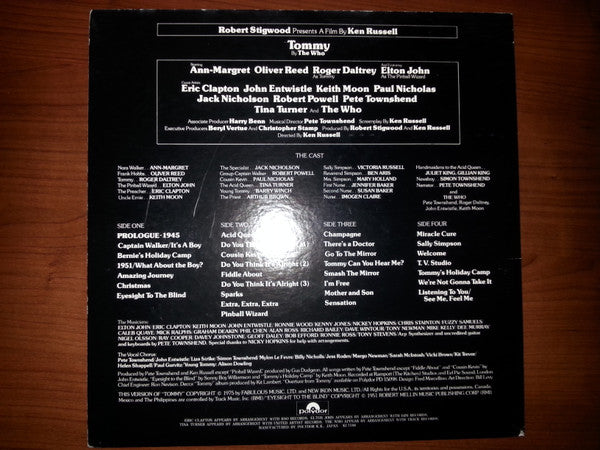 Various - Tommy (Original Soundtrack Recording) (2xLP, Album, Gat)