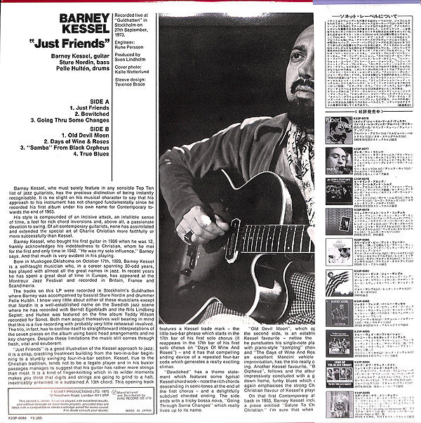 Barney Kessel - Just Friends (LP, Album)