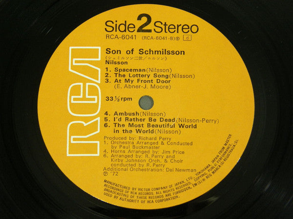 Nilsson* - Son Of Schmilsson (LP, Album, Gat)