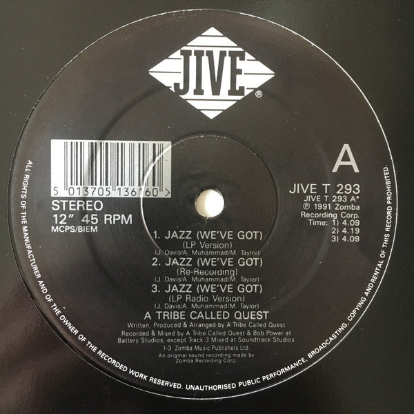A Tribe Called Quest - Jazz (We've Got) (12"", RP)