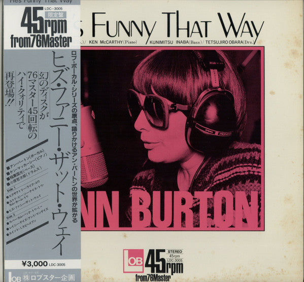 Ann Burton - He's Funny That Way (LP, Album, RE)