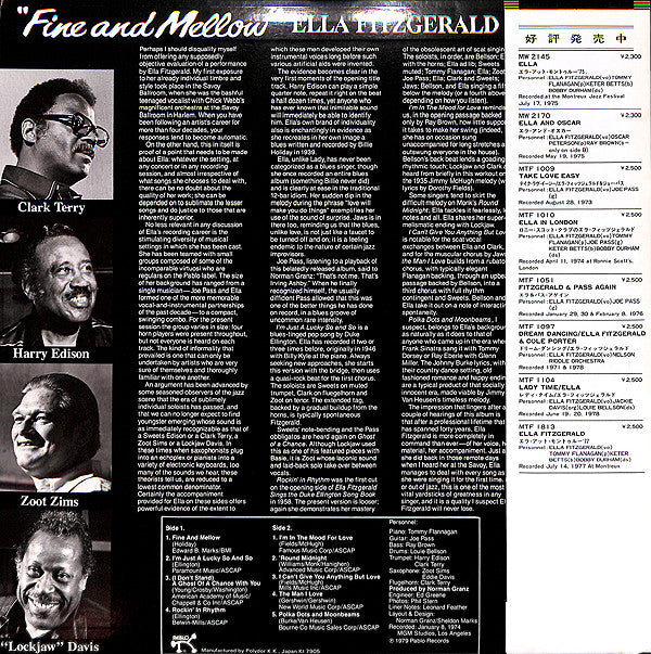 Ella Fitzgerald - Fine And Mellow (LP, Album)