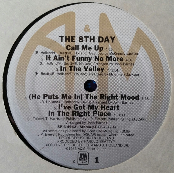 The 8th Day - The 8th Day (LP, Album, C)