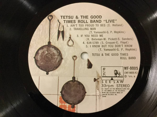 Tetsu & The Good Times Roll Band - Live (LP)