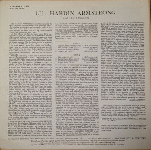 Lil Hardin Armstrong And Her Orchestra - Chicago - The Living Legen...
