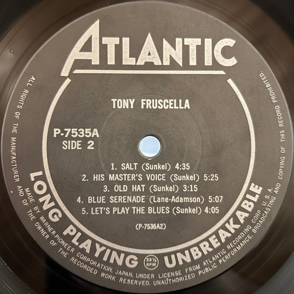 Tony Fruscella - Tony Fruscella (LP, Album, Mono, RE)
