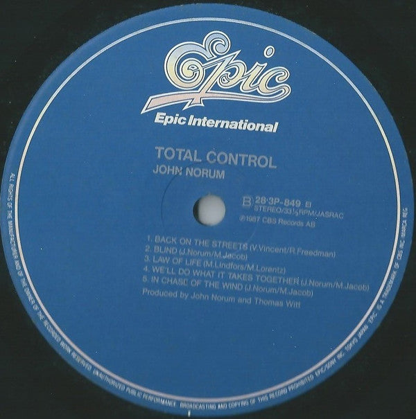 John Norum - Total Control (LP, Album)