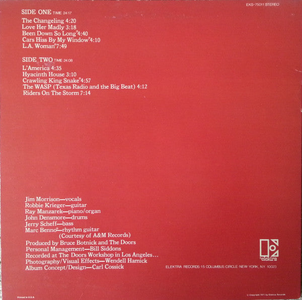 Doors* - L.A. Woman (LP, Album, RE)
