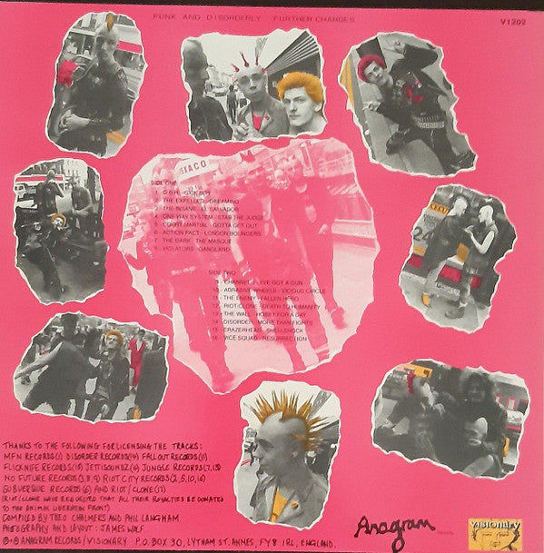 Various - Punk And Disorderly - Further Charges (LP, Comp, RE)