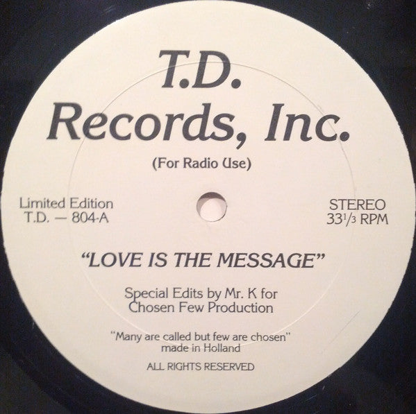 MFSB - Love Is The Message / My First Mistake(12", Unofficial)