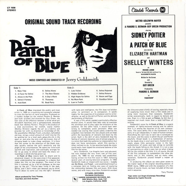 Jerry Goldsmith - A Patch Of Blue (LP, Album, RE)