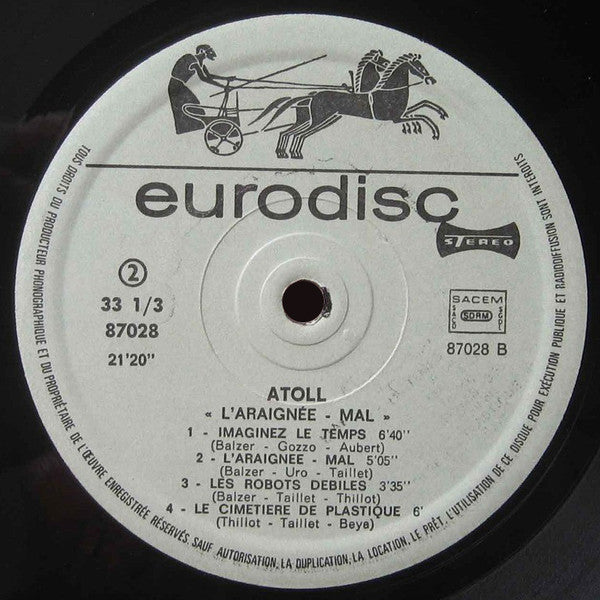 Atoll - L'Araignée-Mal (LP, Album)