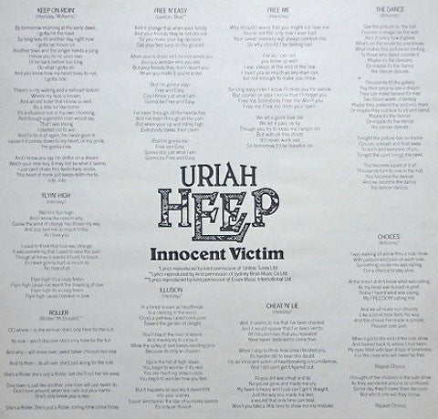 Uriah Heep - Innocent Victim (LP, Album)