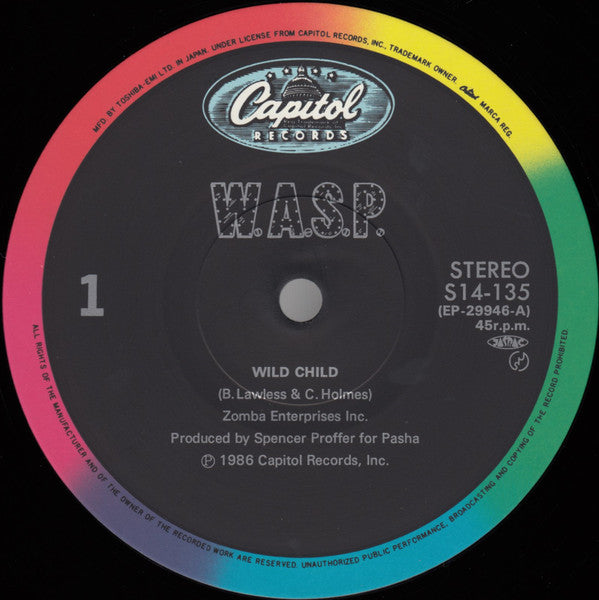 W.A.S.P. - Wild Child (12"", Single)