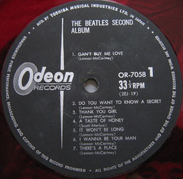 The Beatles - The Beatles' Second Album (LP, Album, Mono, Red)